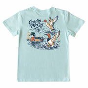 Kids' CM Waterfowl Short-Sleeve Tee Short Sleeve T-Shirt Cardin McCoy Blue Mint XXS (2/3) Pocket