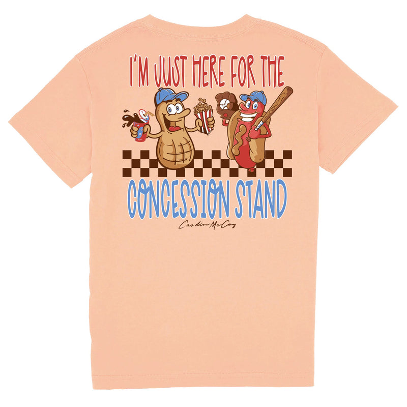 Kids' Concession Stand Short Sleeve Pocket Tee Short Sleeve T-Shirt Cardin McCoy Peach XXS (2/3) 