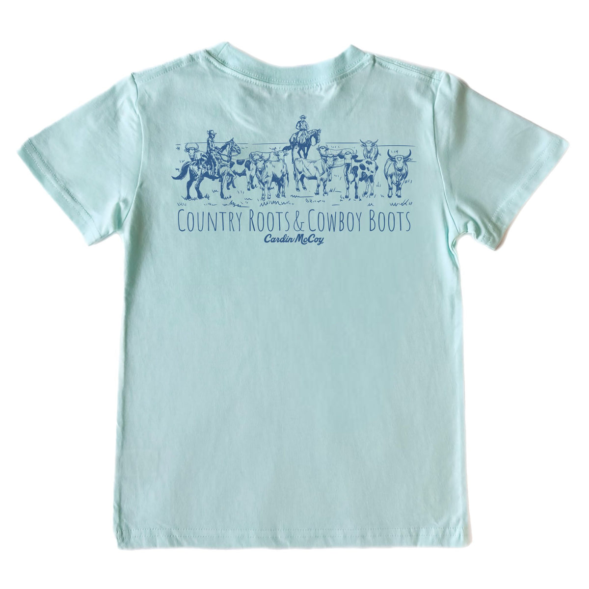Kids' Country Roots Short-Sleeve Tee Short Sleeve T-Shirt Cardin McCoy Blue Mint XXS (2/3) Pocket