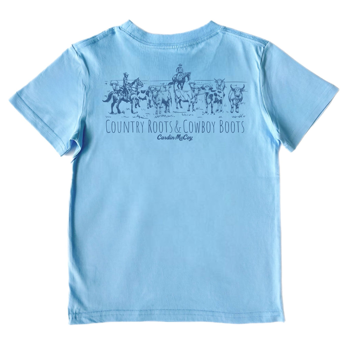 Kids' Country Roots Short-Sleeve Tee Short Sleeve T-Shirt Cardin McCoy Light Blue XXS (2/3) Pocket