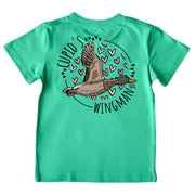 Kids' Cupid's Wingman Short-Sleeve Tee Short Sleeve T-Shirt Cardin McCoy Green XXS (2/3) Pocket