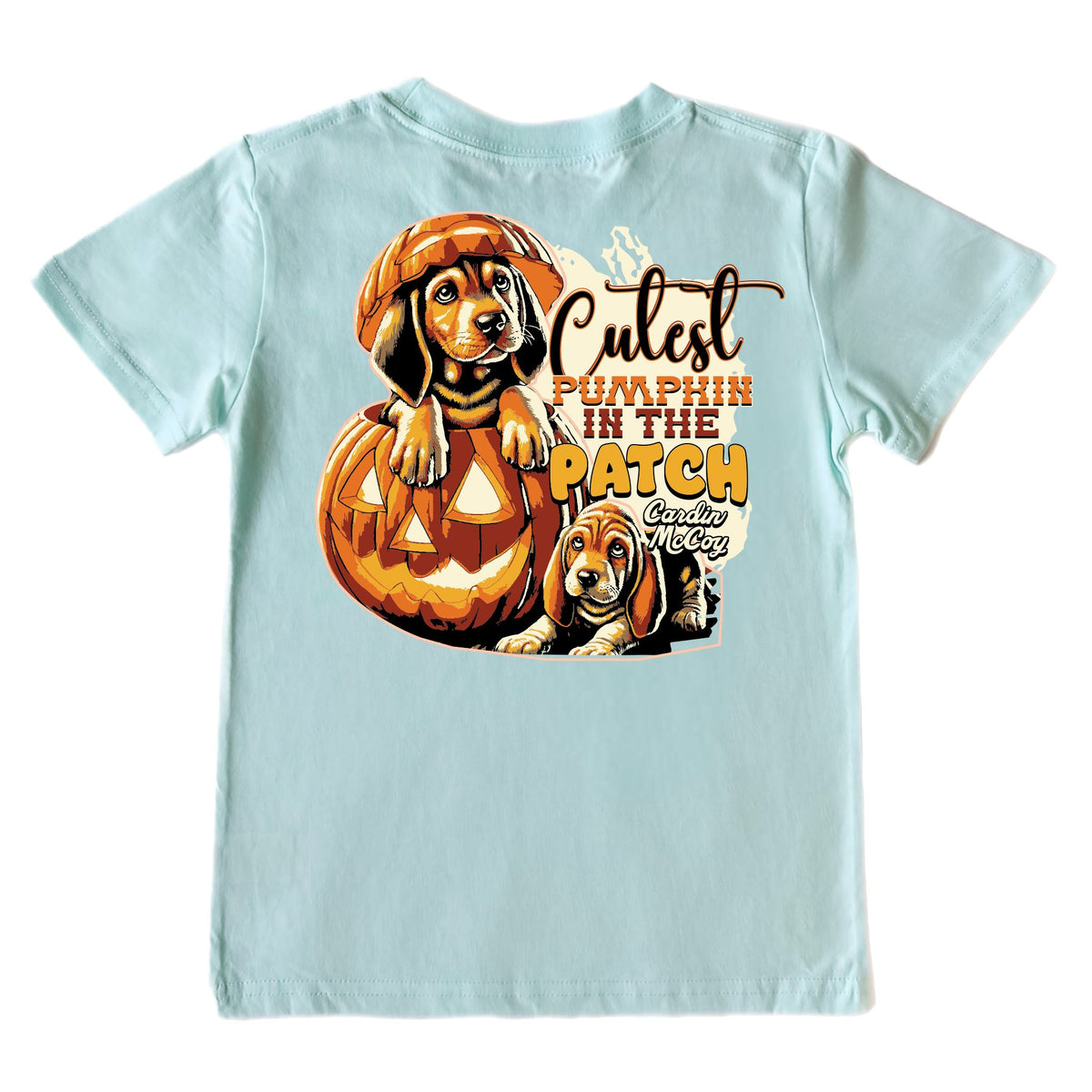 Kids' Cutest Pumpkin Short-Sleeve Tee Short Sleeve T-Shirt Cardin McCoy Blue Mint XXS (2/3) Pocket