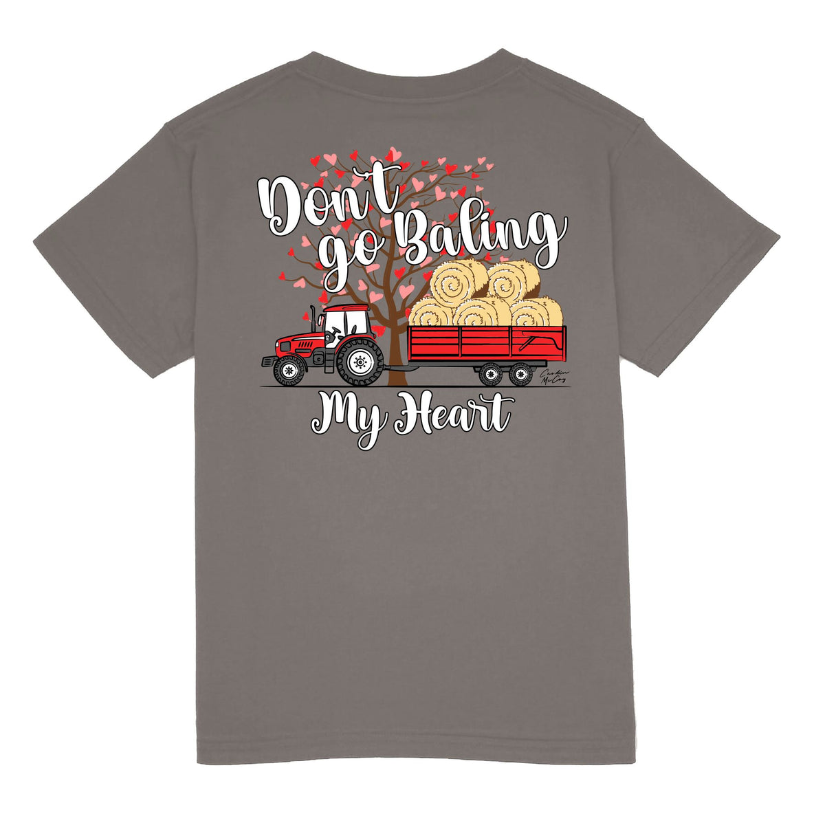 Kids' Don't Go Baling My Heart Short Sleeve Pocket Tee Short Sleeve T-Shirt Cardin McCoy Anchor Gray XXS (2/3) 