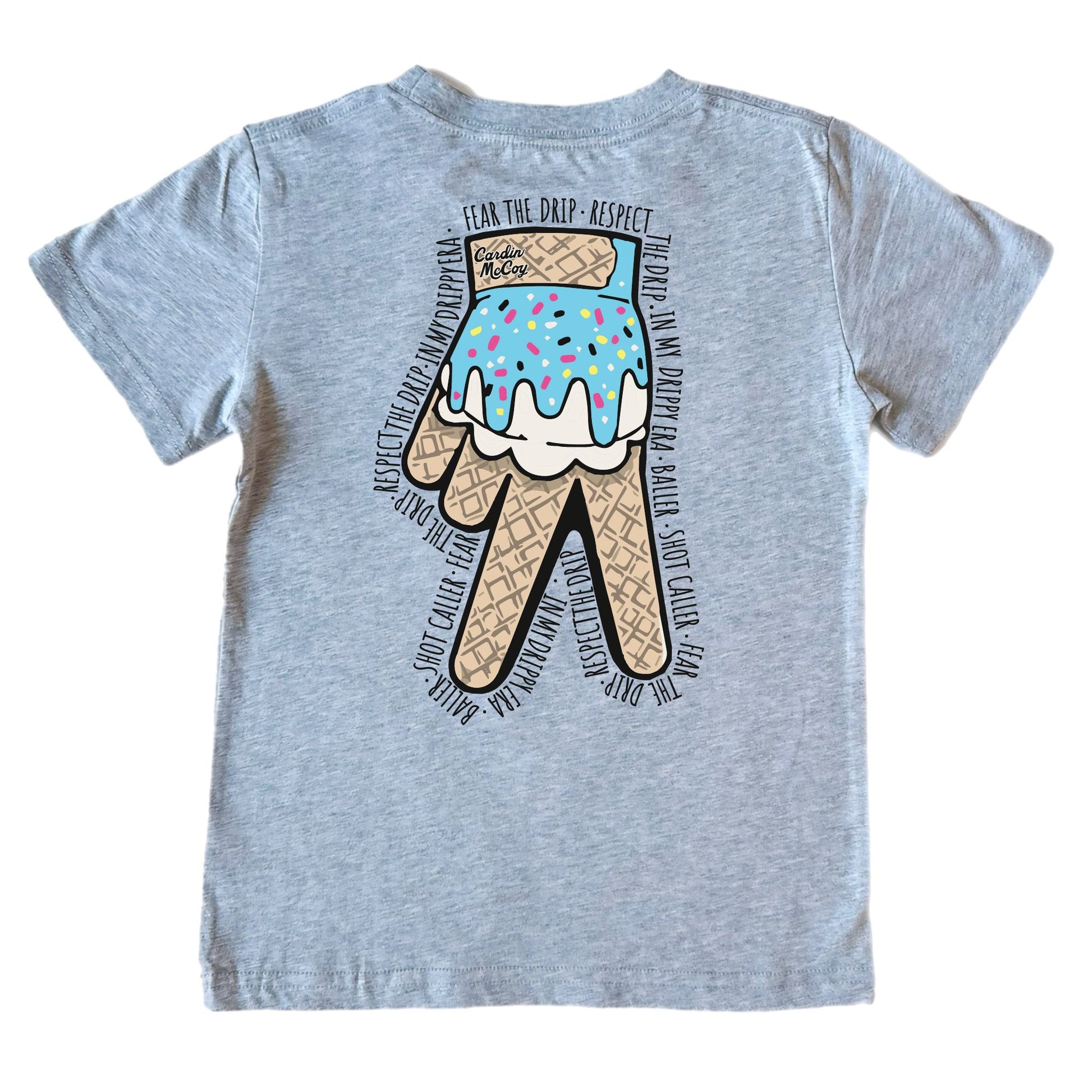Kids' Drippy Glove Short-Sleeve Tee Short Sleeve T-Shirt Cardin McCoy Heather Gray XXS (2/3) Pocket