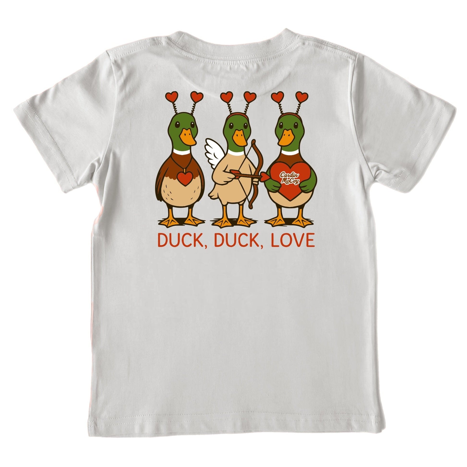 Kids' Duck, Duck, Love Short-Sleeve Tee Short Sleeve T-Shirt Cardin McCoy Ice Gray XXS (2/3) Pocket