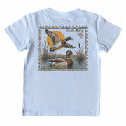 Kids' Duck Stamp Short-Sleeve Tee Short Sleeve T-Shirt Cardin McCoy Cool Blue XXS (2/3) Pocket