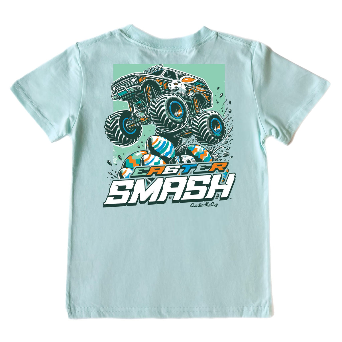 Kids' Easter Smash Short-Sleeve Tee Short Sleeve T-Shirt Cardin McCoy Blue Mint XXS (2/3) No Pocket