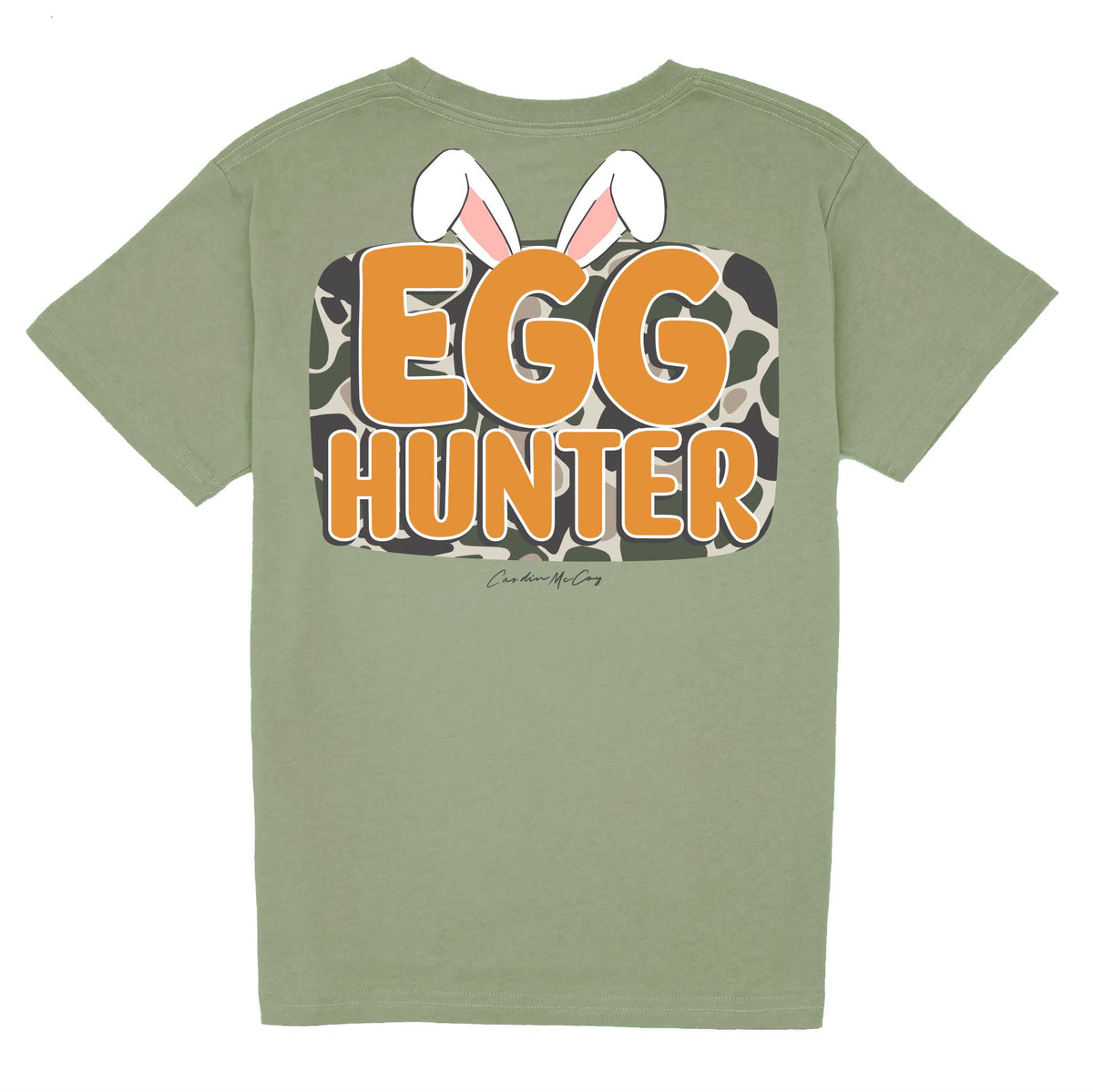 Kids' Egg Hunter Short Sleeve Pocket Tee Short Sleeve T-Shirt Cardin McCoy Light Olive XXS (2/3) 