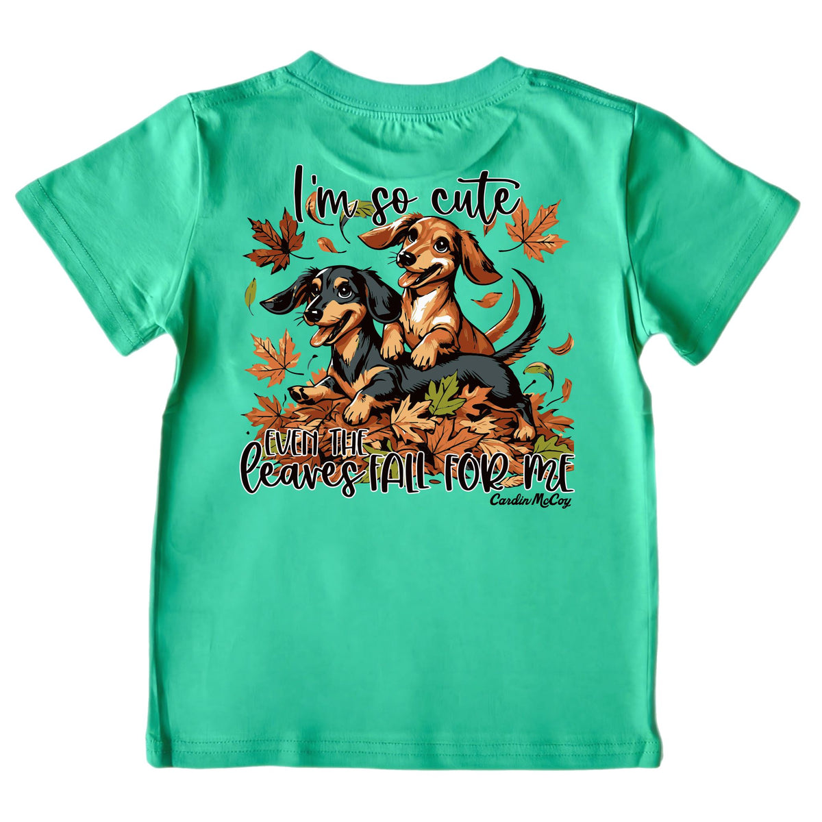 Kids' Even the Leaves Short-Sleeve Tee Short Sleeve T-Shirt Cardin McCoy Green XXS (2/3) Pocket