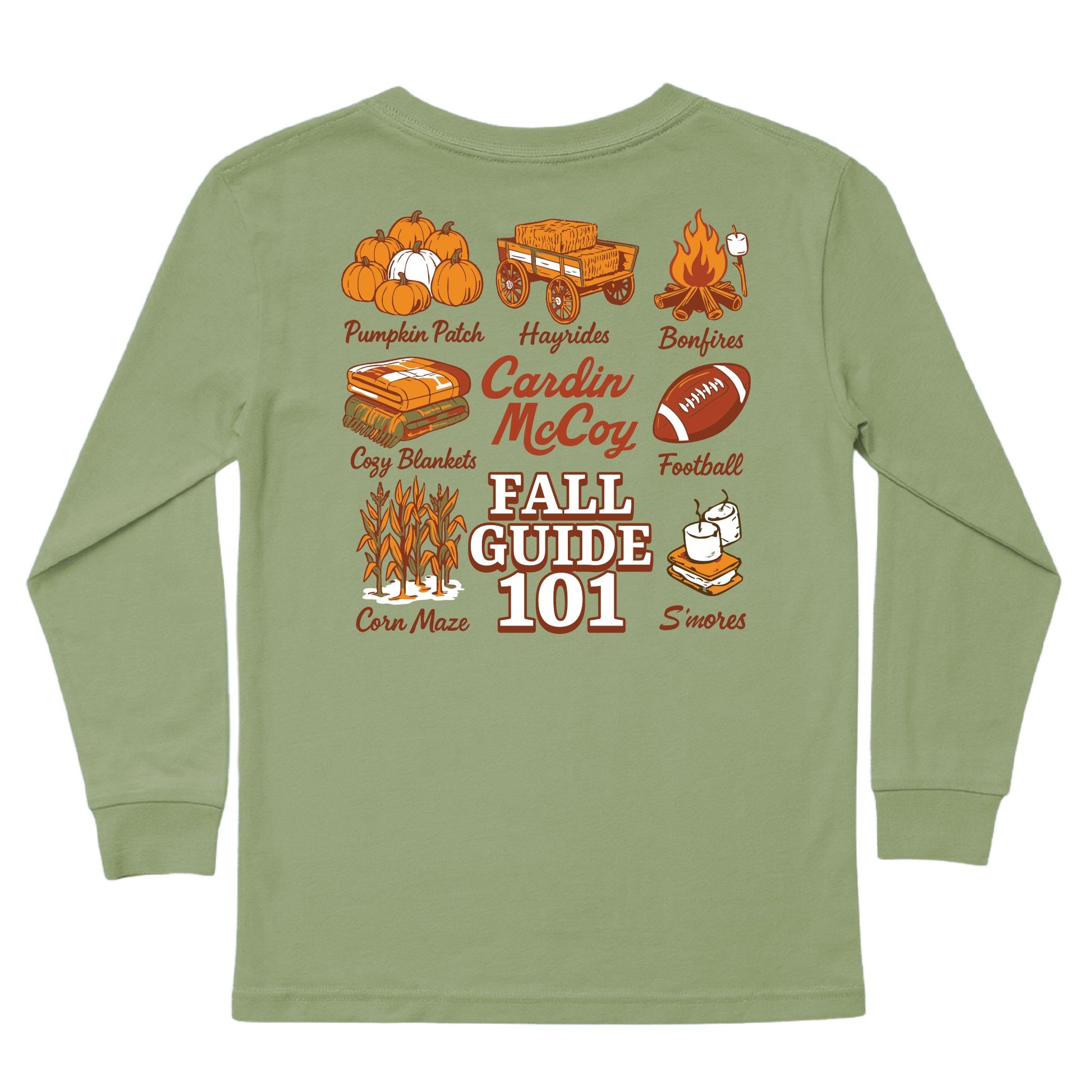 Kids' Fall Guide 101 Long-Sleeve Tee Long Sleeve T-Shirt Cardin McCoy Light Olive XXS (2/3) Pocket