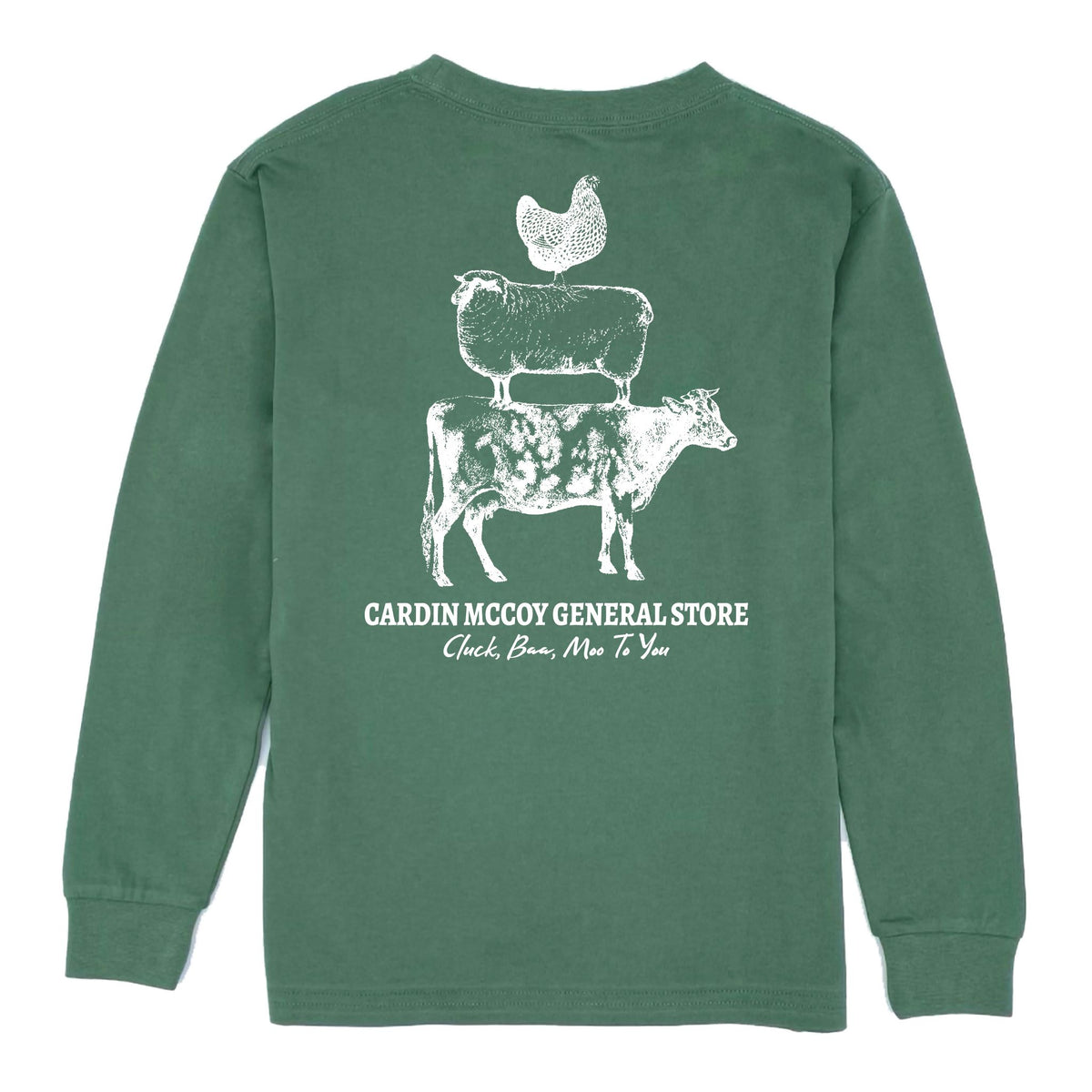 Kids' Farm Stack Long-Sleeve Tee Long Sleeve T-Shirt Cardin McCoy Dark Olive XXS (2/3) Pocket