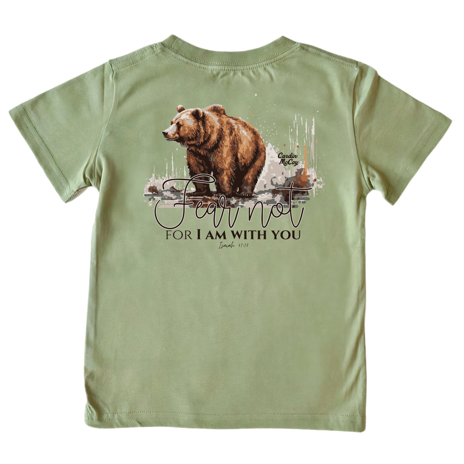 Kids' Fear Not Short-Sleeve Tee Short Sleeve T-Shirt Cardin McCoy Light Olive XXS (2/3) Pocket