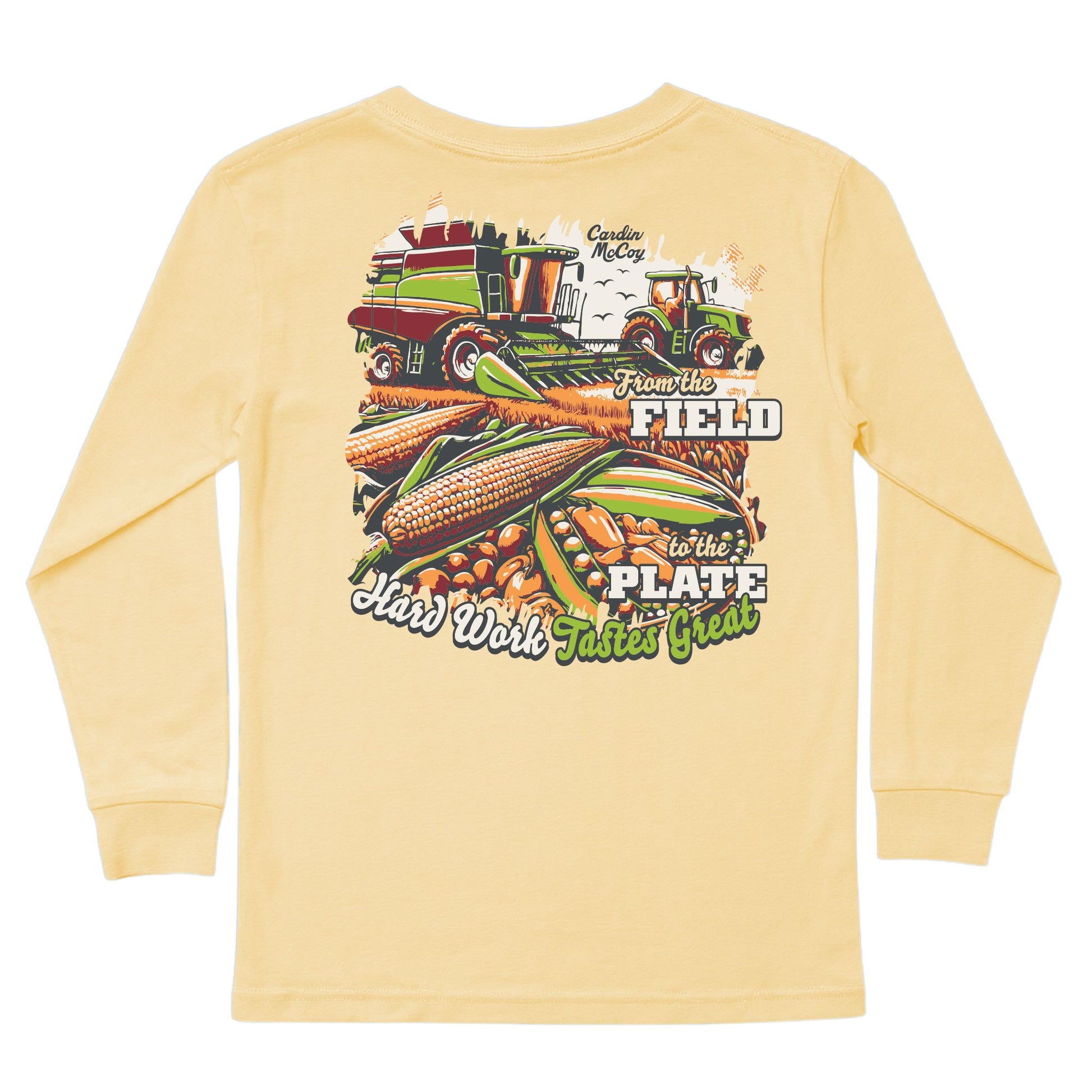 Kids' Field to Plate Long-Sleeve Tee Long Sleeve T-Shirt Cardin McCoy Butter XXS (2/3) Pocket