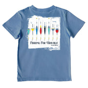 Kids' Fishing For Trouble Performance Short-Sleeve Tee Short Sleeve T-Shirt Cardin McCoy Captain Blue XXS (2/3) Pocket