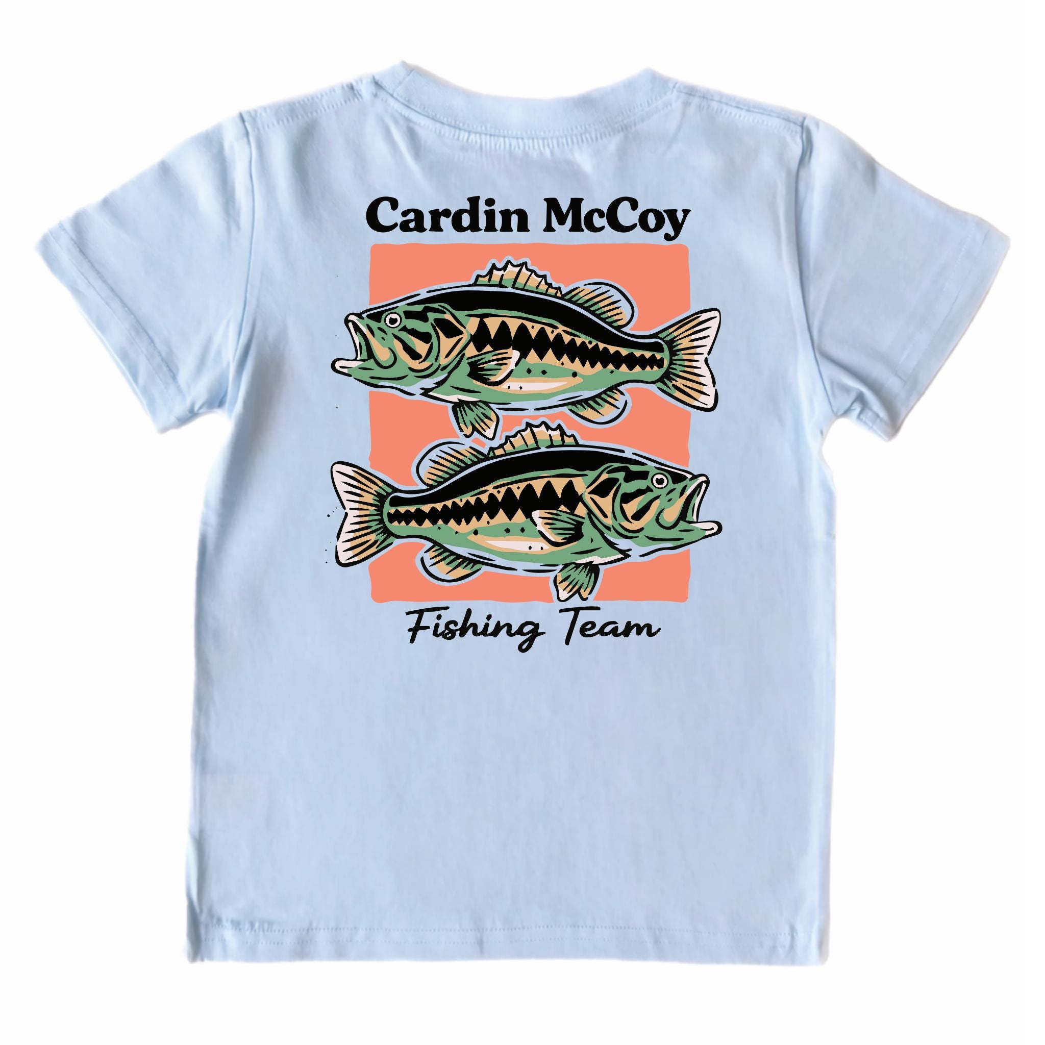 Kids' Fishing Team Short-Sleeve Tee Short Sleeve T-Shirt Cardin McCoy Cool Blue XXS (2/3) Pocket