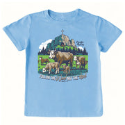 Kids' Follow The Word, Not The Herd Front Design Short-Sleeve Tee Short Sleeve T-Shirt Cardin McCoy Light Blue XXS (2/3) Front