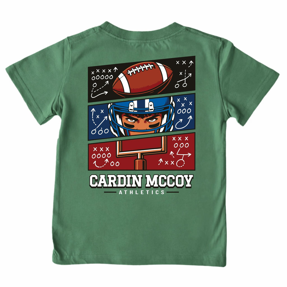 Included tee: Football Grid in Dark Olive