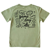 Kids' Game Day Football Short-Sleeve Tee Short Sleeve T-Shirt Cardin McCoy Light Olive XXS (2/3) Pocket
