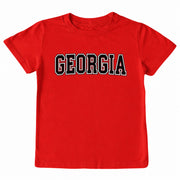 Kids' Georgia Front Short-Sleeve Tee Short Sleeve T-Shirt Cardin McCoy Red XXS (2/3) Front