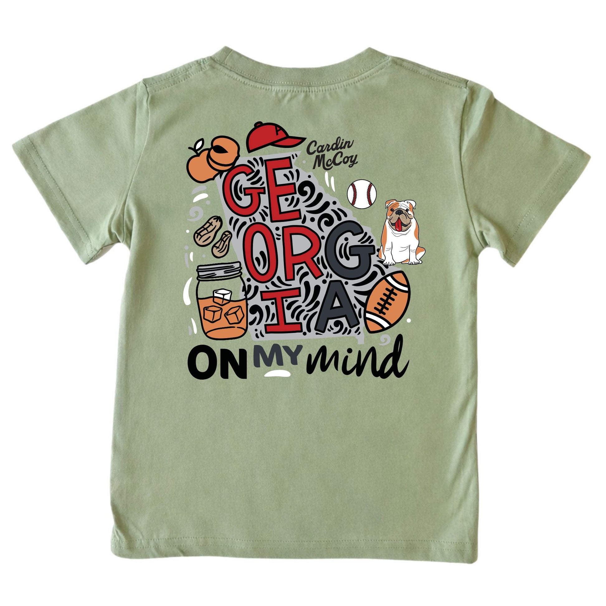 Kids' Georgia On My Mind Short-Sleeve Tee Short Sleeve T-Shirt Cardin McCoy Light Olive XXS (2/3) Pocket