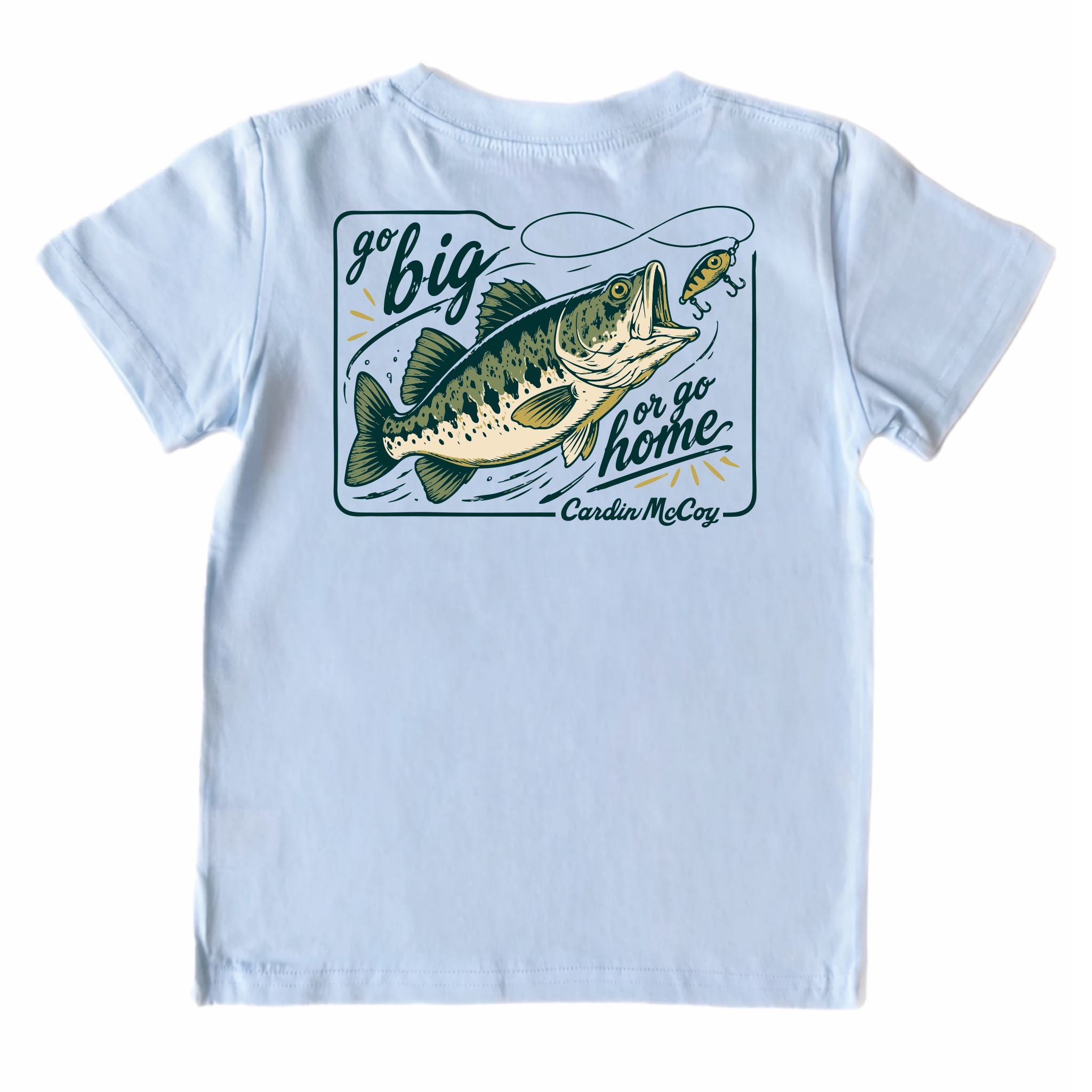 Kids' Go Big or Go Home Short-Sleeve Tee Short Sleeve T-Shirt Cardin McCoy Cool Blue XXS (2/3) Pocket