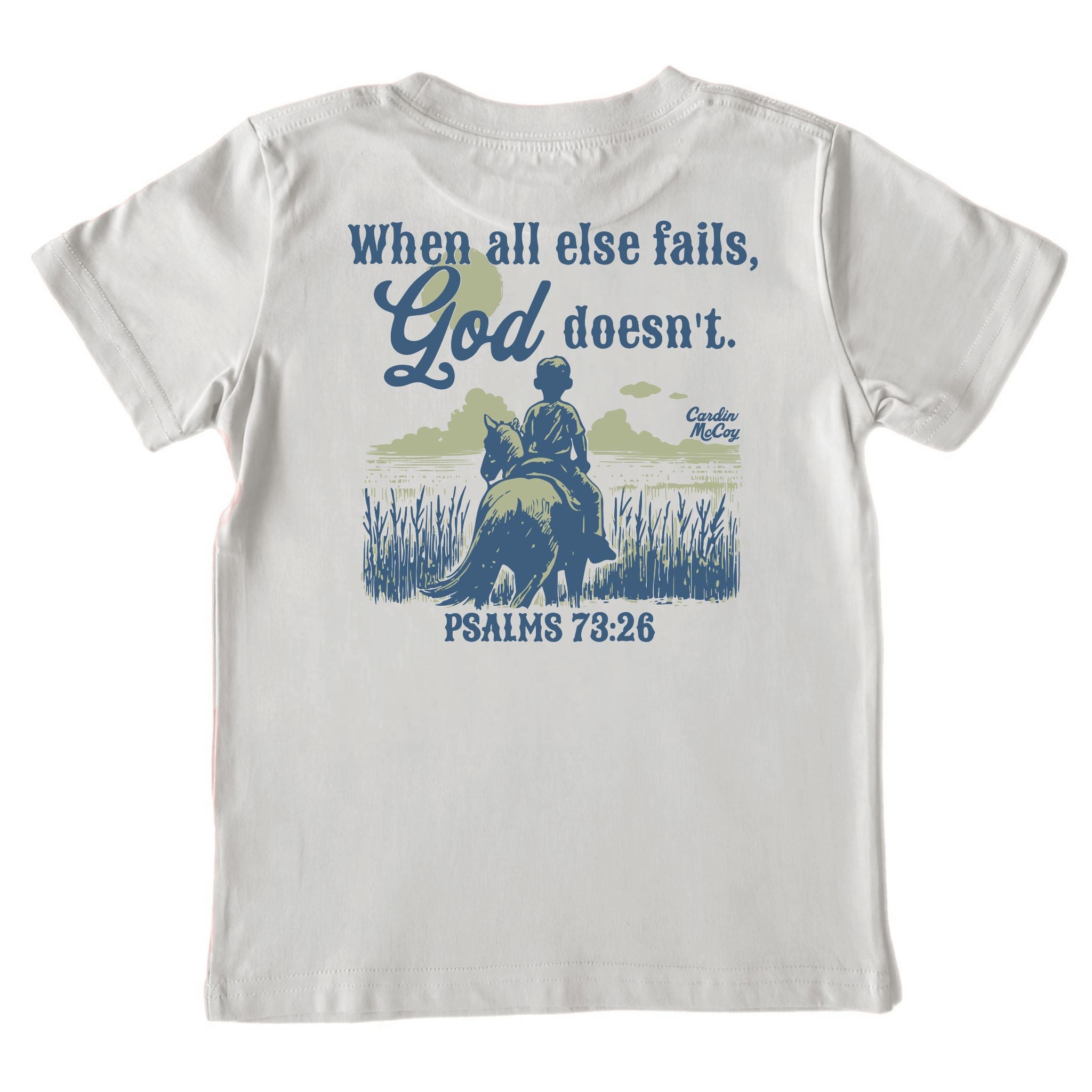 Kids' God Doesn't Short-Sleeve Tee Short Sleeve T-Shirt Cardin McCoy Ice Gray XXS (2/3) Pocket