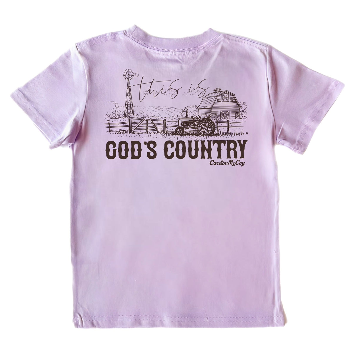 Kids' God's Country Short-Sleeve Tee Short Sleeve T-Shirt Cardin McCoy Lavender XXS (2/3) Pocket