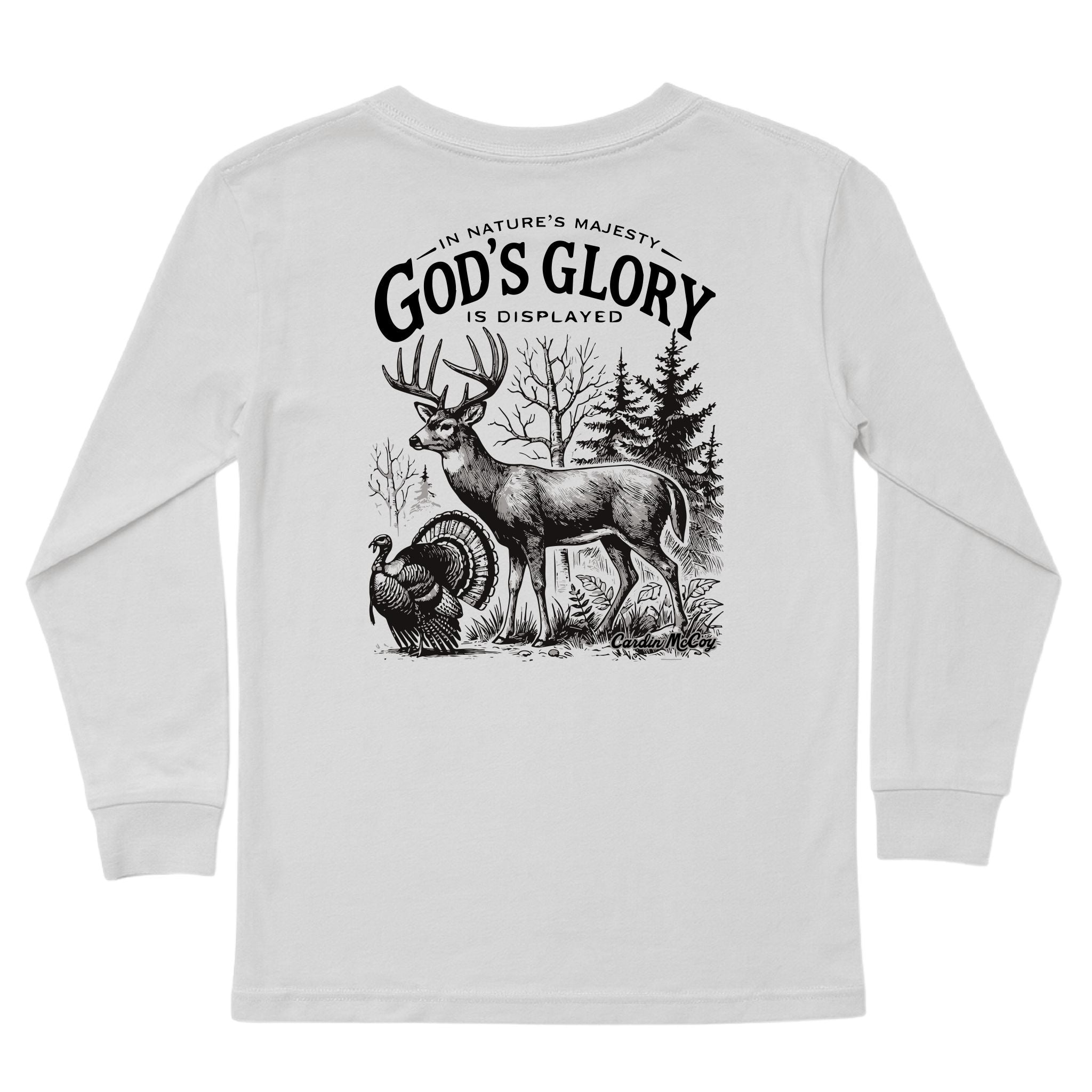 Kids' God's Glory Long-Sleeve Tee Long Sleeve T-Shirt Cardin McCoy Ice Gray XXS (2/3) Pocket