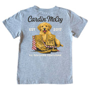 Kids' Golden and Boots Short-Sleeve Tee Short Sleeve T-Shirt Cardin McCoy Heather Gray XXS (2/3) Pocket