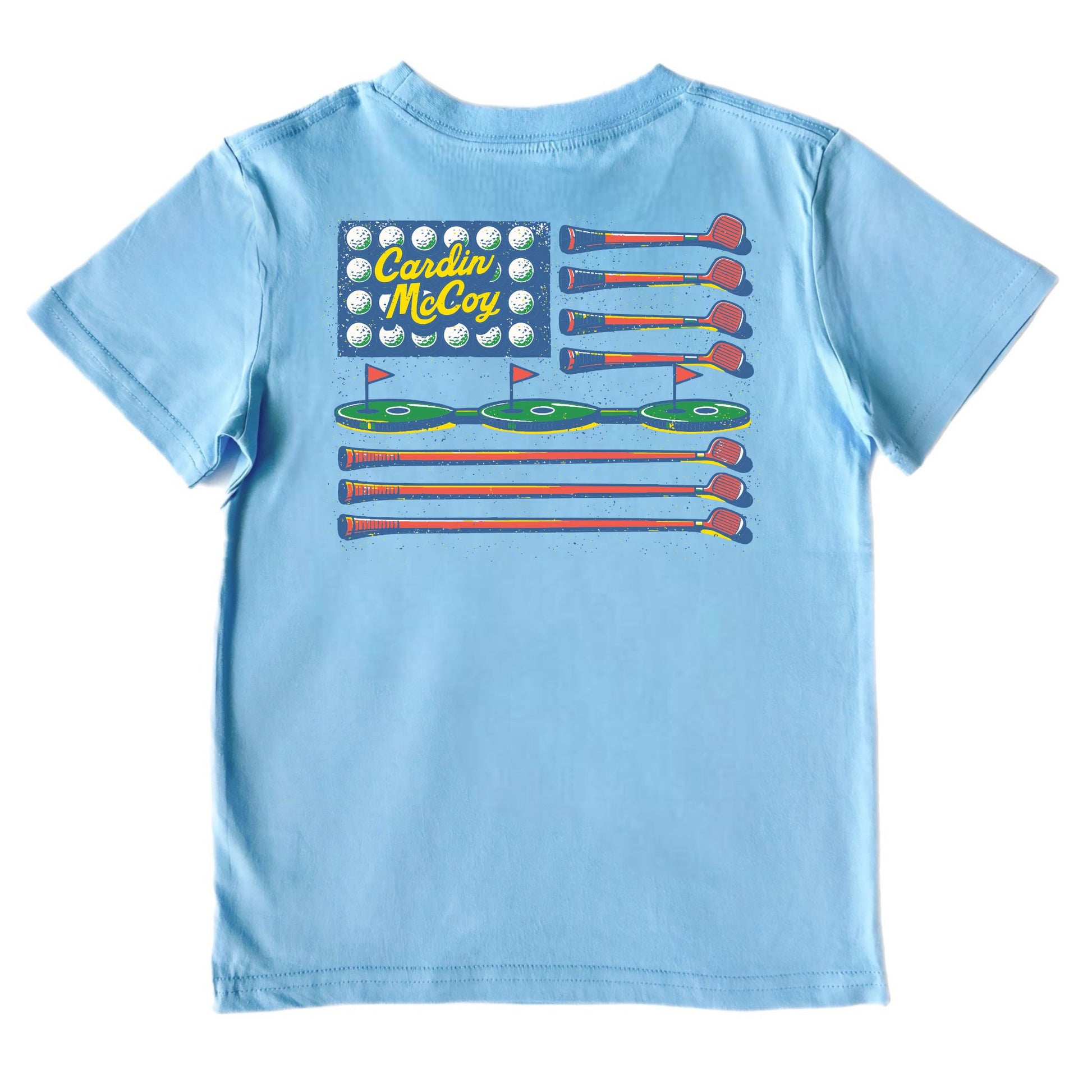Kids' Golf Flag Short-Sleeve Tee Short Sleeve T-Shirt Cardin McCoy Light Blue XXS (2/3) Pocket