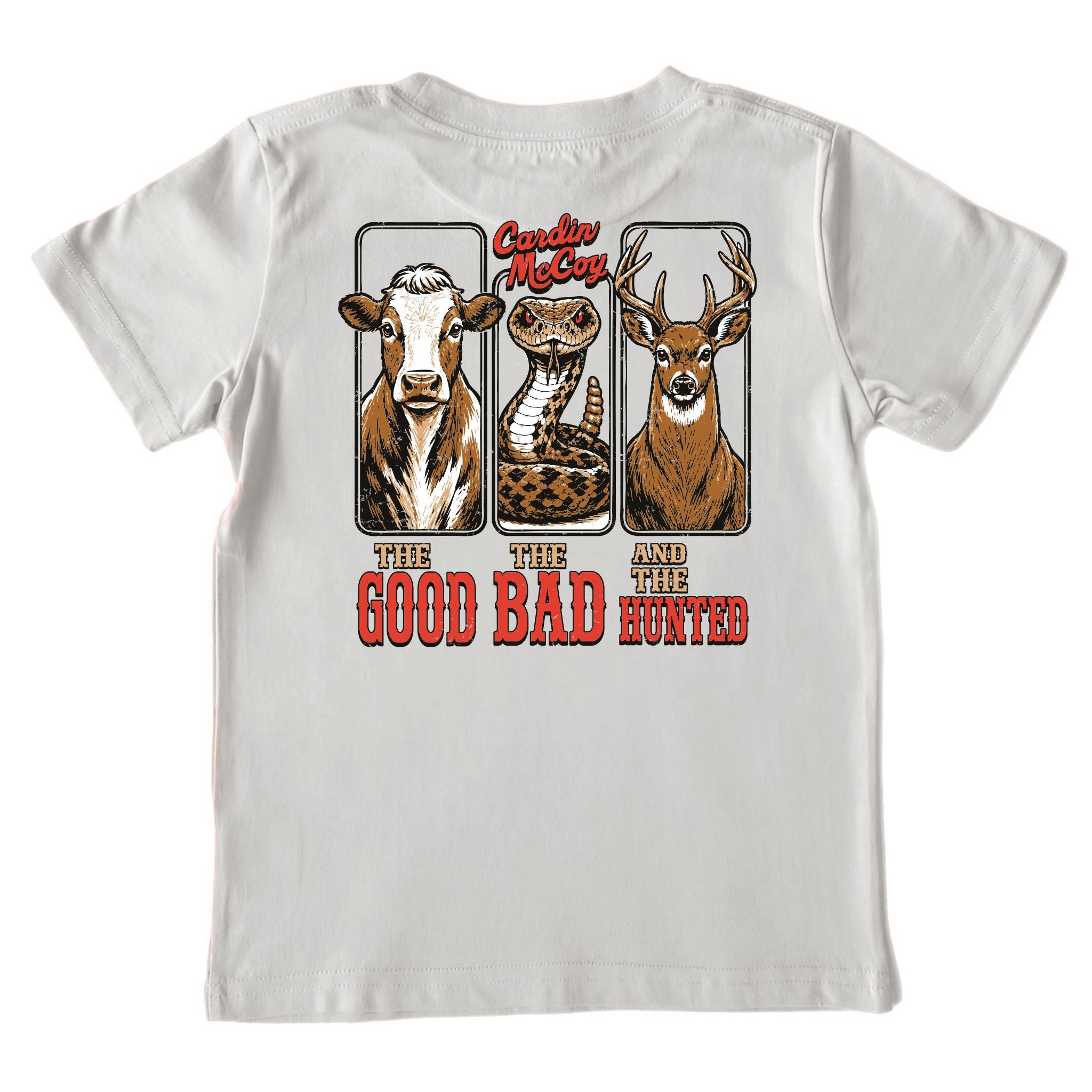 Kids' Good, Bad, Hunted Short-Sleeve Tee Short Sleeve T-Shirt Cardin McCoy Ice Gray XXS (2/3) Pocket