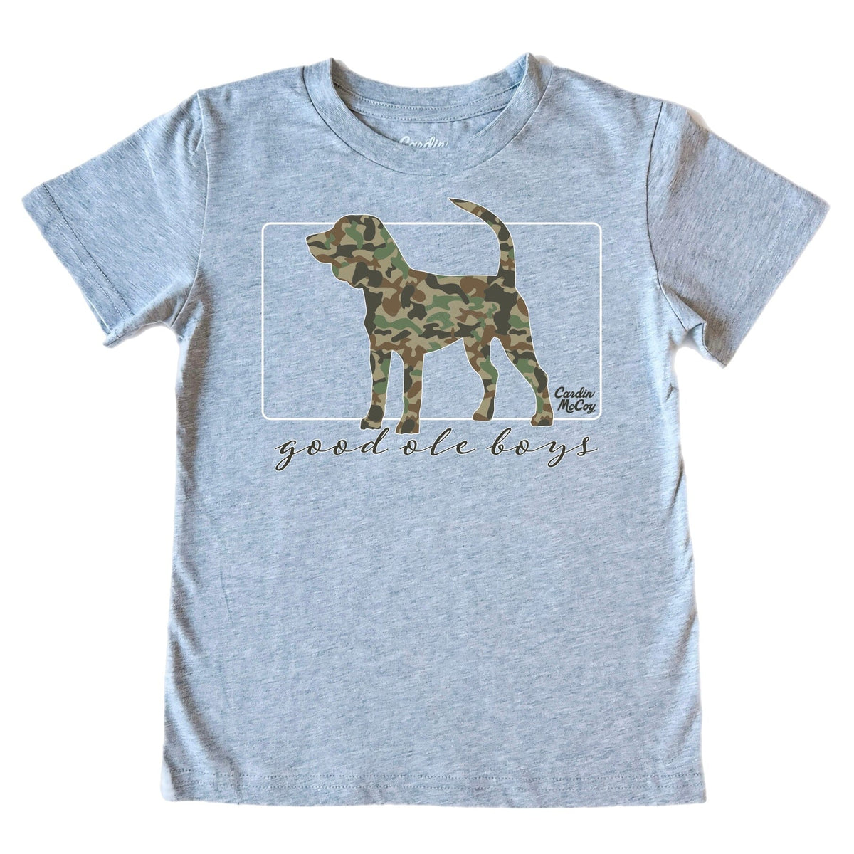Kids' Good Ole Boys Dog Front Short-Sleeve Tee Short Sleeve T-Shirt Cardin McCoy Heather Gray XXS (2/3) No Pocket