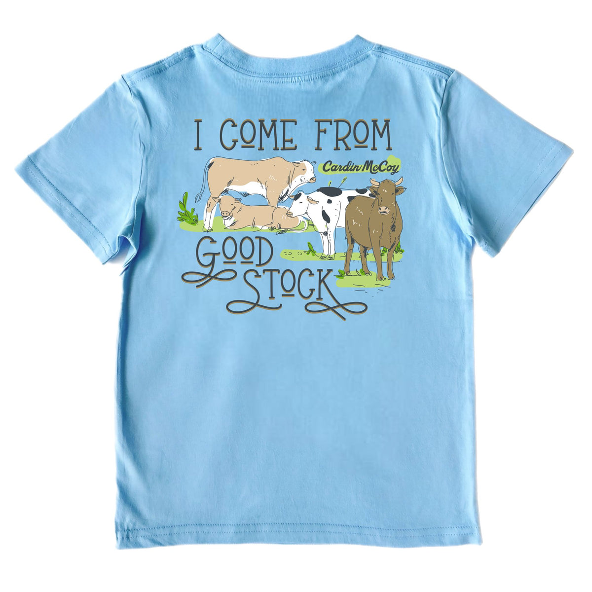 Kids' Good Stock Short-Sleeve Tee Short Sleeve T-Shirt Cardin McCoy Light Blue XXS (2/3) Pocket