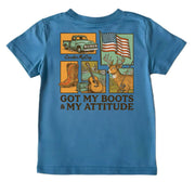 Kids' Got My Boots Short-Sleeve Tee Short Sleeve T-Shirt Cardin McCoy Blue XXS (2/3) Pocket
