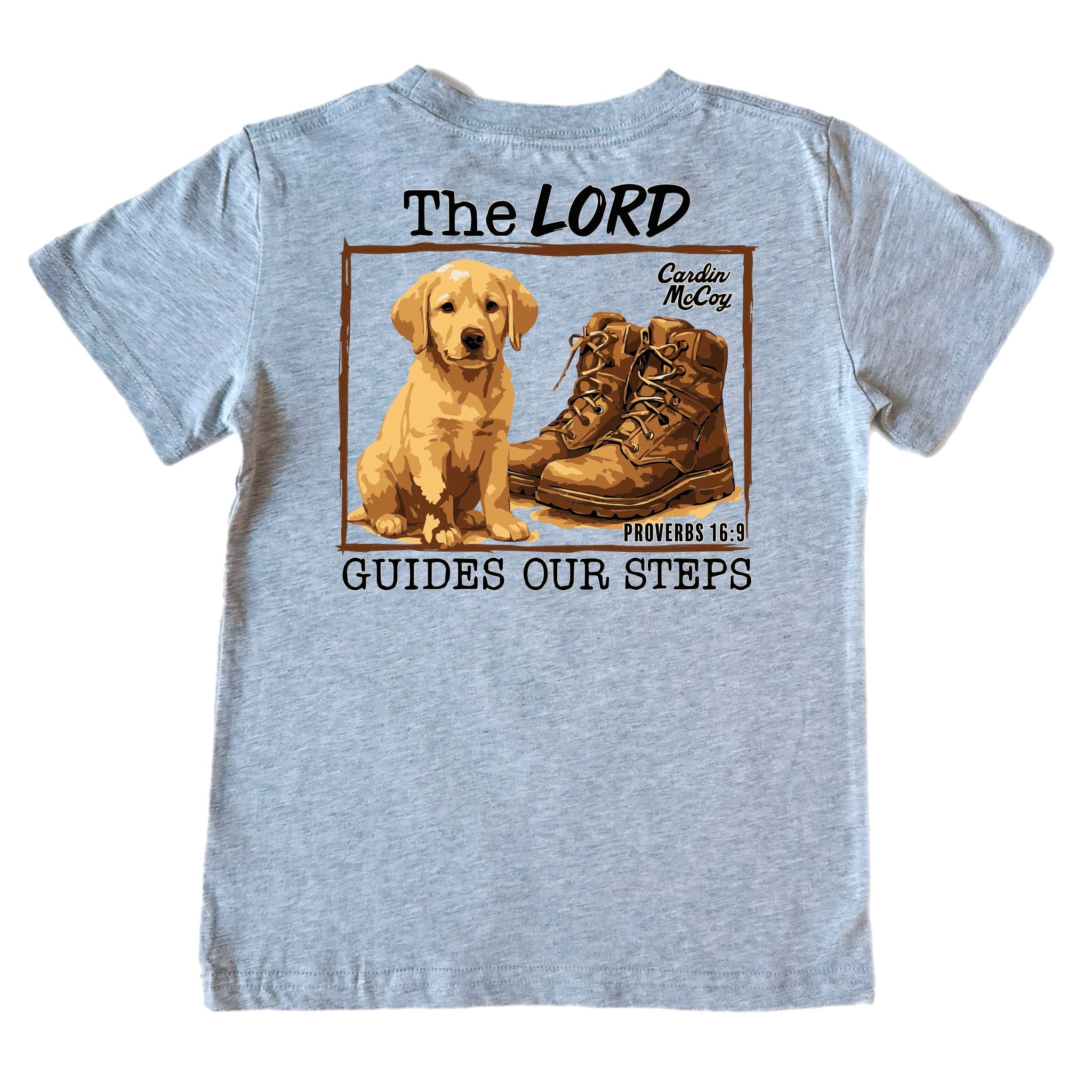 Kids' Guide Our Steps Short-Sleeve Tee Short Sleeve T-Shirt Cardin McCoy Heather Gray XXS (2/3) Pocket