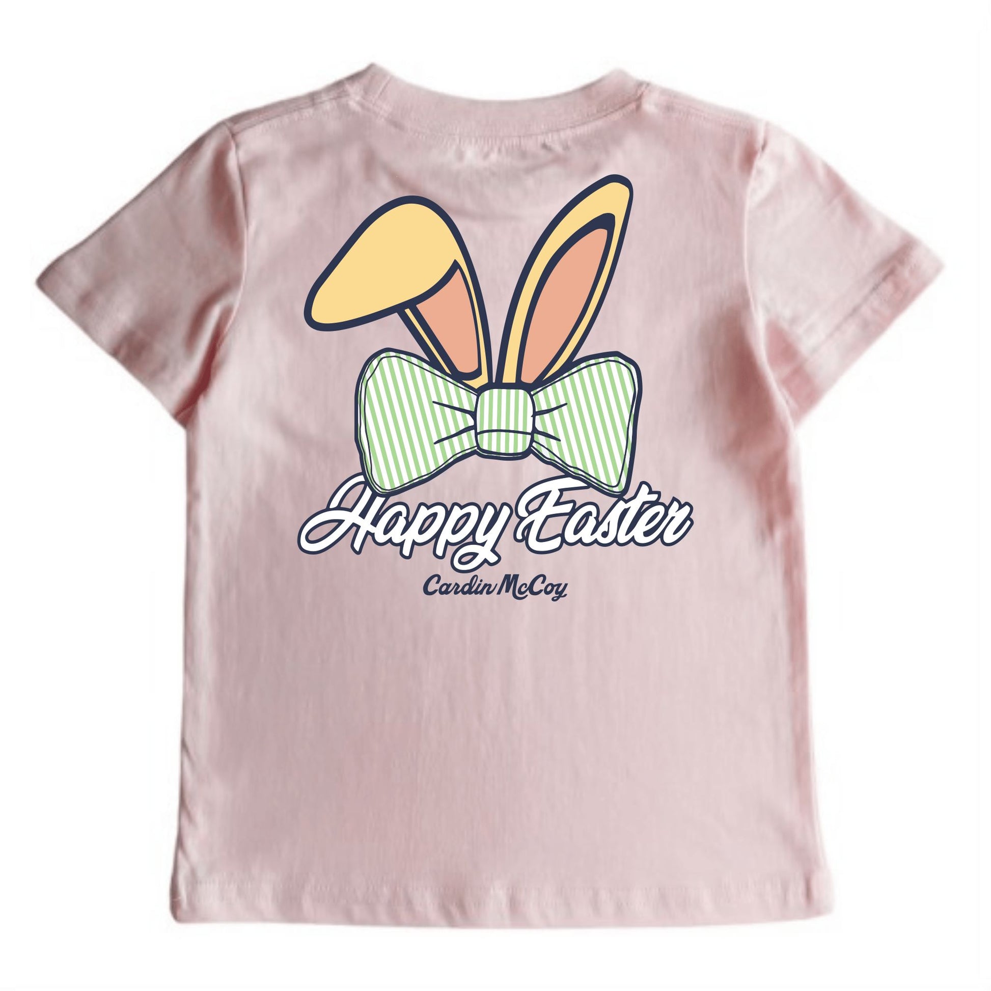 Kids' Happy Easter Short-Sleeve Tee Short Sleeve T-Shirt Cardin McCoy Light Pink XXS (2/3) Pocket