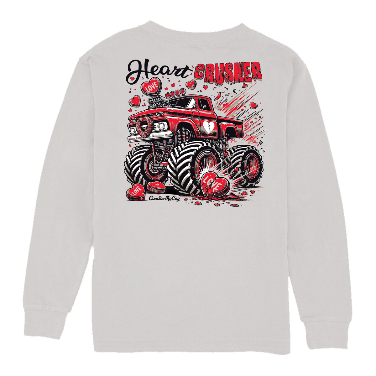 Kids' Heart Crusher Long-Sleeve Tee Long Sleeve T-Shirt Cardin McCoy Ice Gray XXS (2/3) Pocket