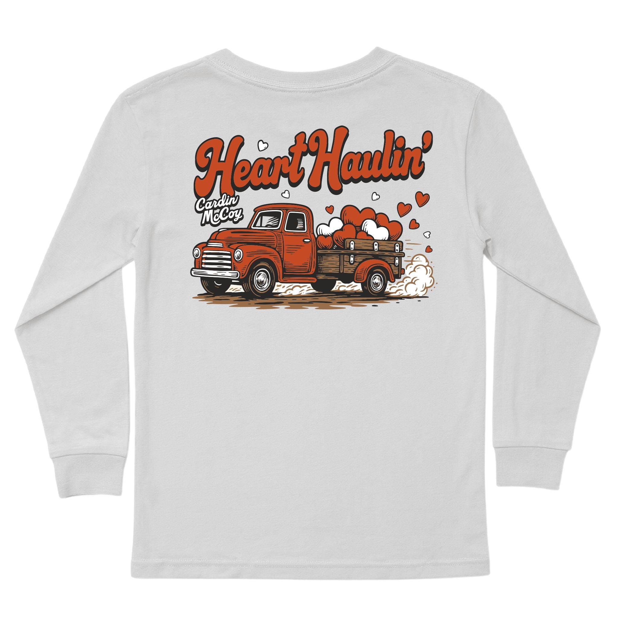 Kids' Heart Haulin' Long-Sleeve Tee Long Sleeve T-Shirt Cardin McCoy Ice Gray XXS (2/3) Pocket