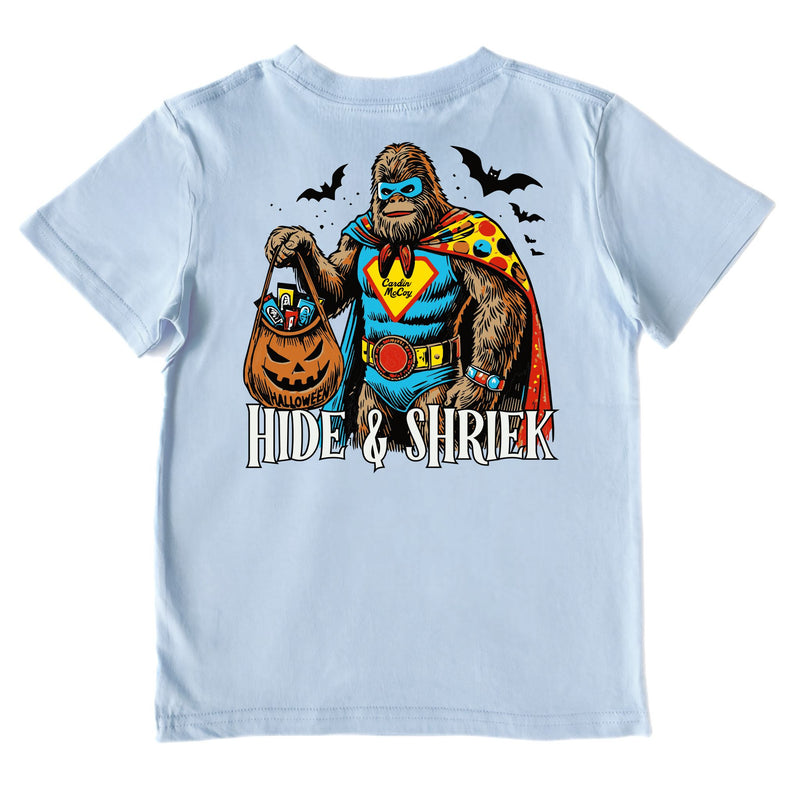 Kids' Hide & Shriek Performance Short-Sleeve Tee Short Sleeve T-Shirt Cardin McCoy Blue Sky XXS (2/3) No Pocket