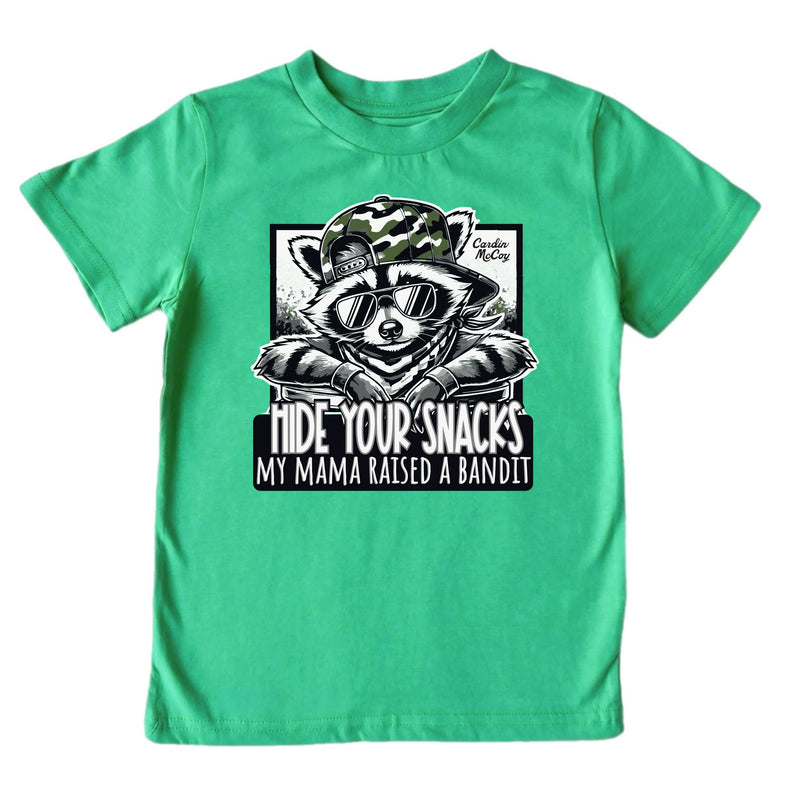 Kids' Hide Your Snacks Front Short-Sleeve Tee Short Sleeve T-Shirt Cardin McCoy Green XXS (2/3) No Pocket