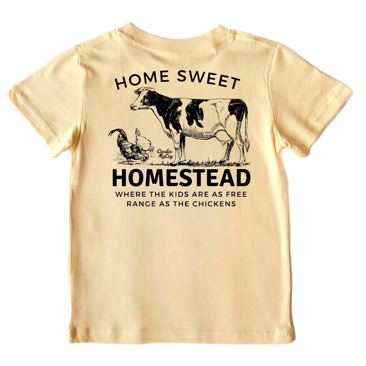 Kids' Home Sweet Homestead Short-Sleeve Tee Short Sleeve T-Shirt Cardin McCoy Butter XXS (2/3) Pocket