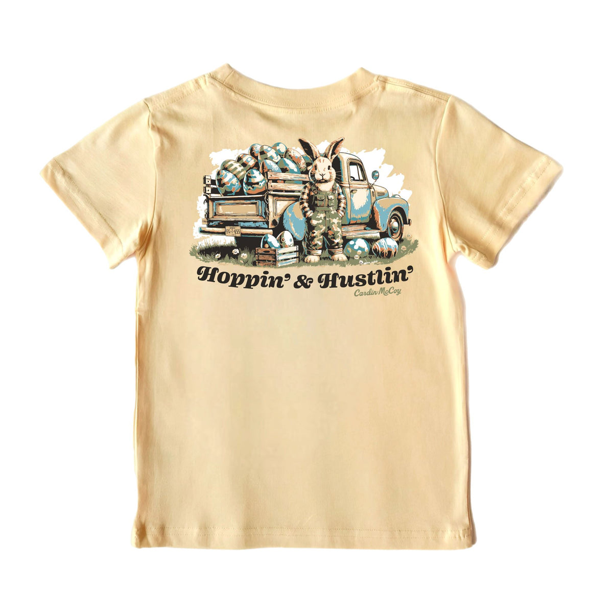 Kids' Hoppin' and Hustlin' Short-Sleeve Tee Short Sleeve T-Shirt Cardin McCoy Butter XXS (2/3) Pocket