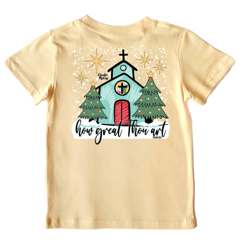 Kids' How Great Thou Art Short-Sleeve Tee Short Sleeve T-Shirt Cardin McCoy Butter XXS (2/3) Pocket