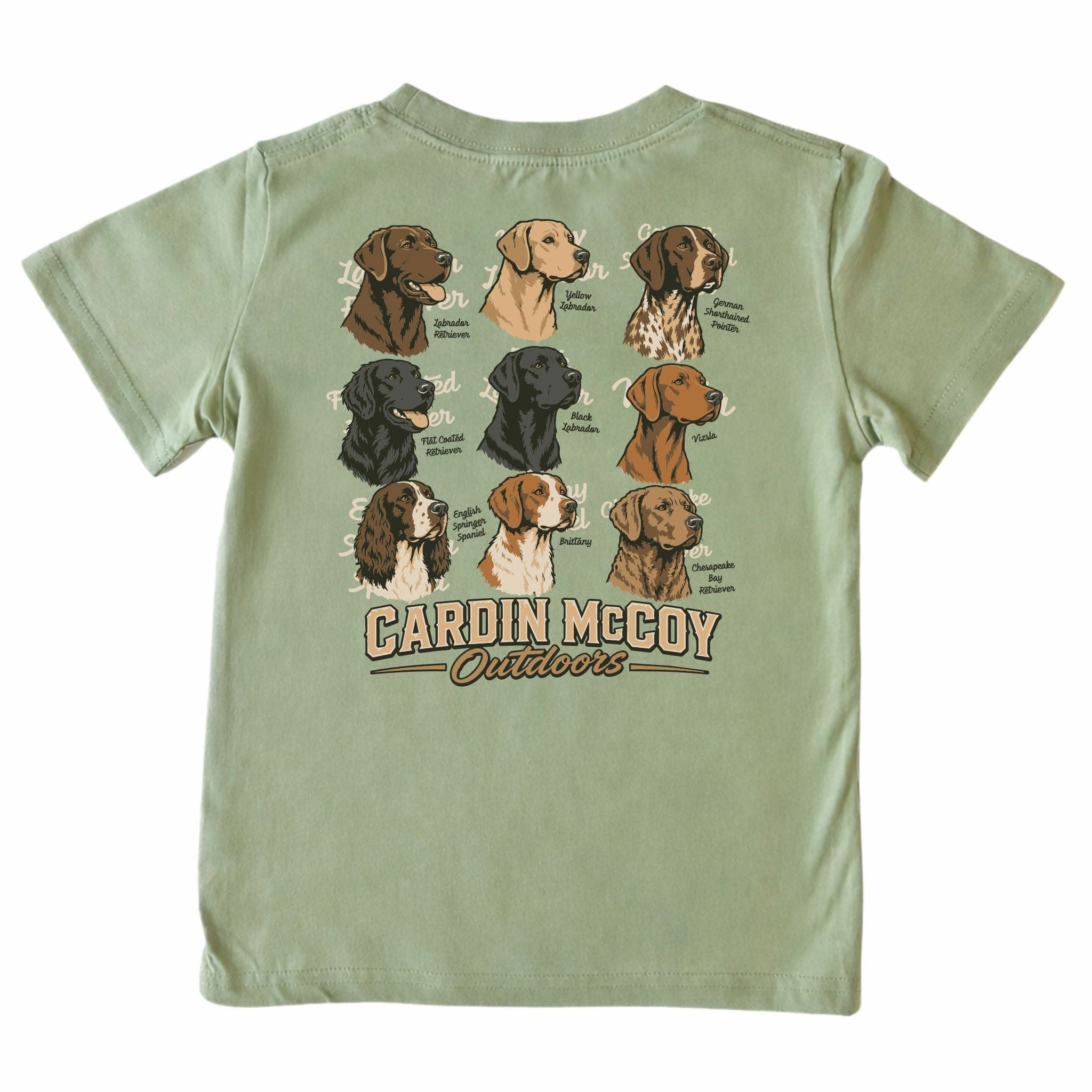 Kids' Hunting Dog Outdoors Short-Sleeve Tee Short Sleeve T-Shirt Cardin McCoy 
