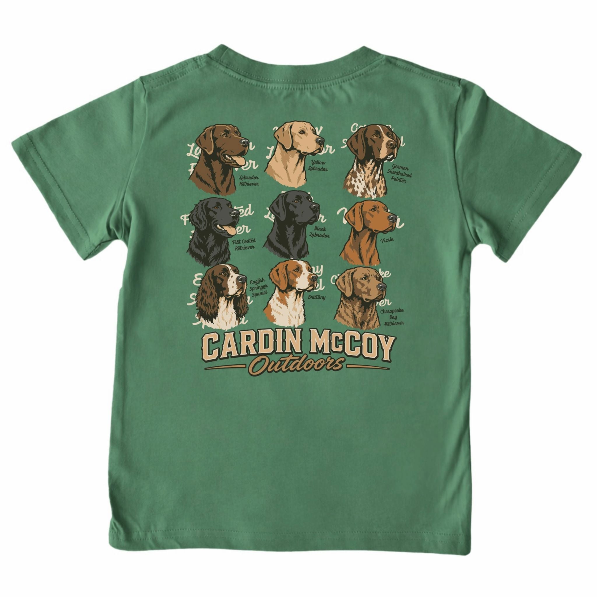 Kids' Hunting Dog Outdoors Short-Sleeve Tee Short Sleeve T-Shirt Cardin McCoy 