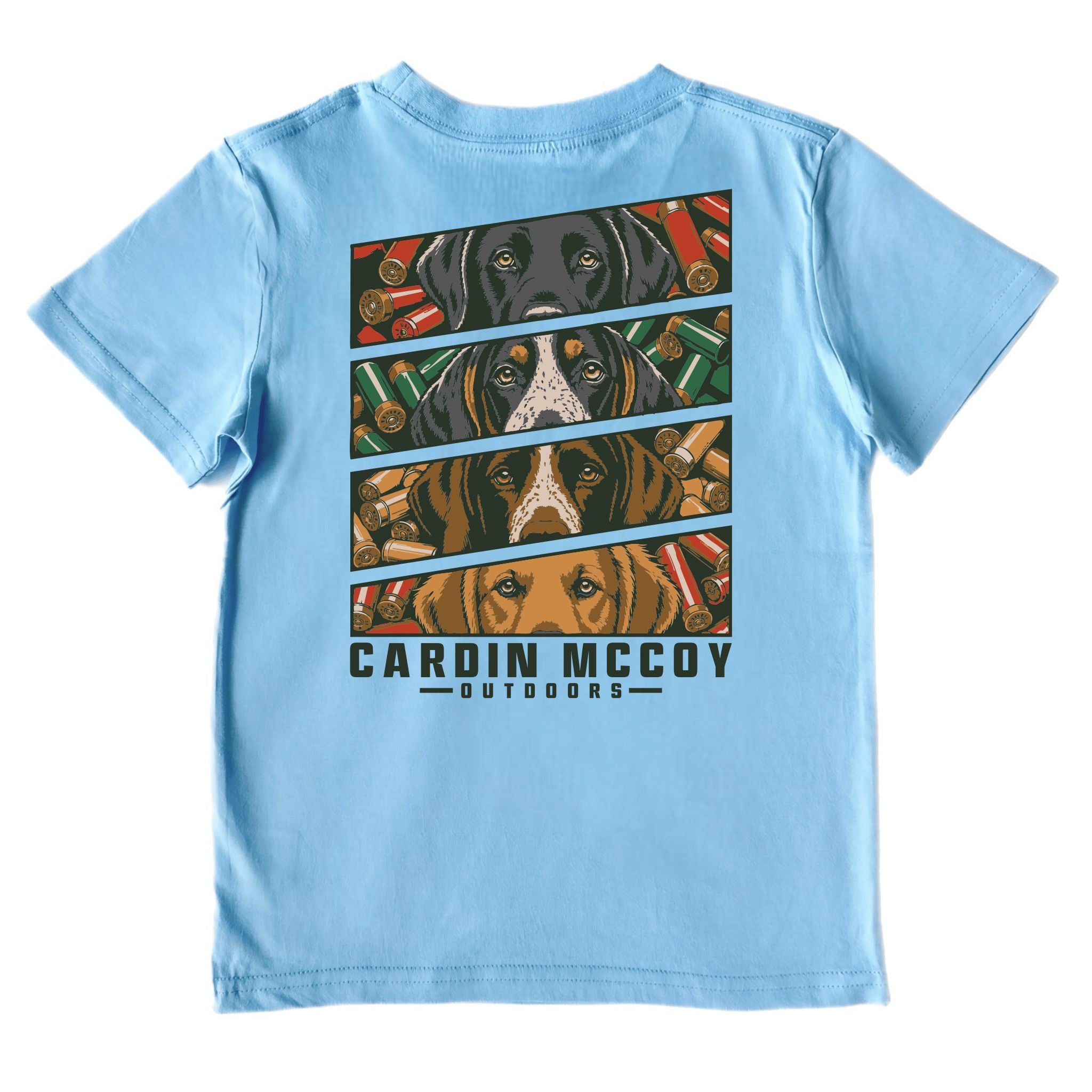 Kids' Hunting Dogs Short-Sleeve Tee Short Sleeve T-Shirt Cardin McCoy Light Blue XXS (2/3) Pocket