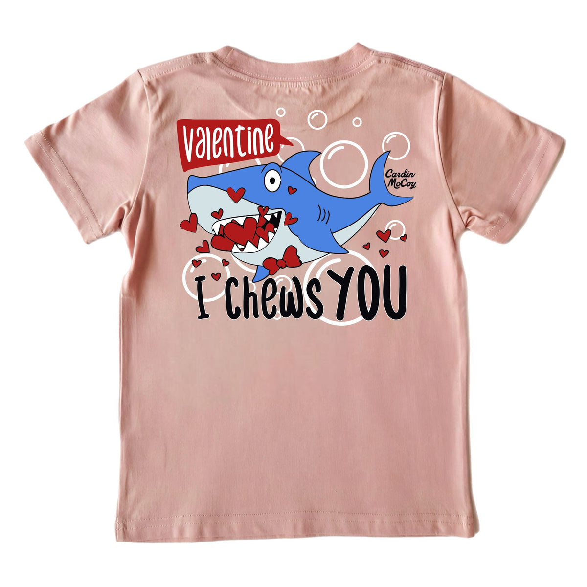 Kids' I Chews You Short-Sleeve Tee Short Sleeve T-Shirt Cardin McCoy Rose Tan XXS (2/3) Pocket