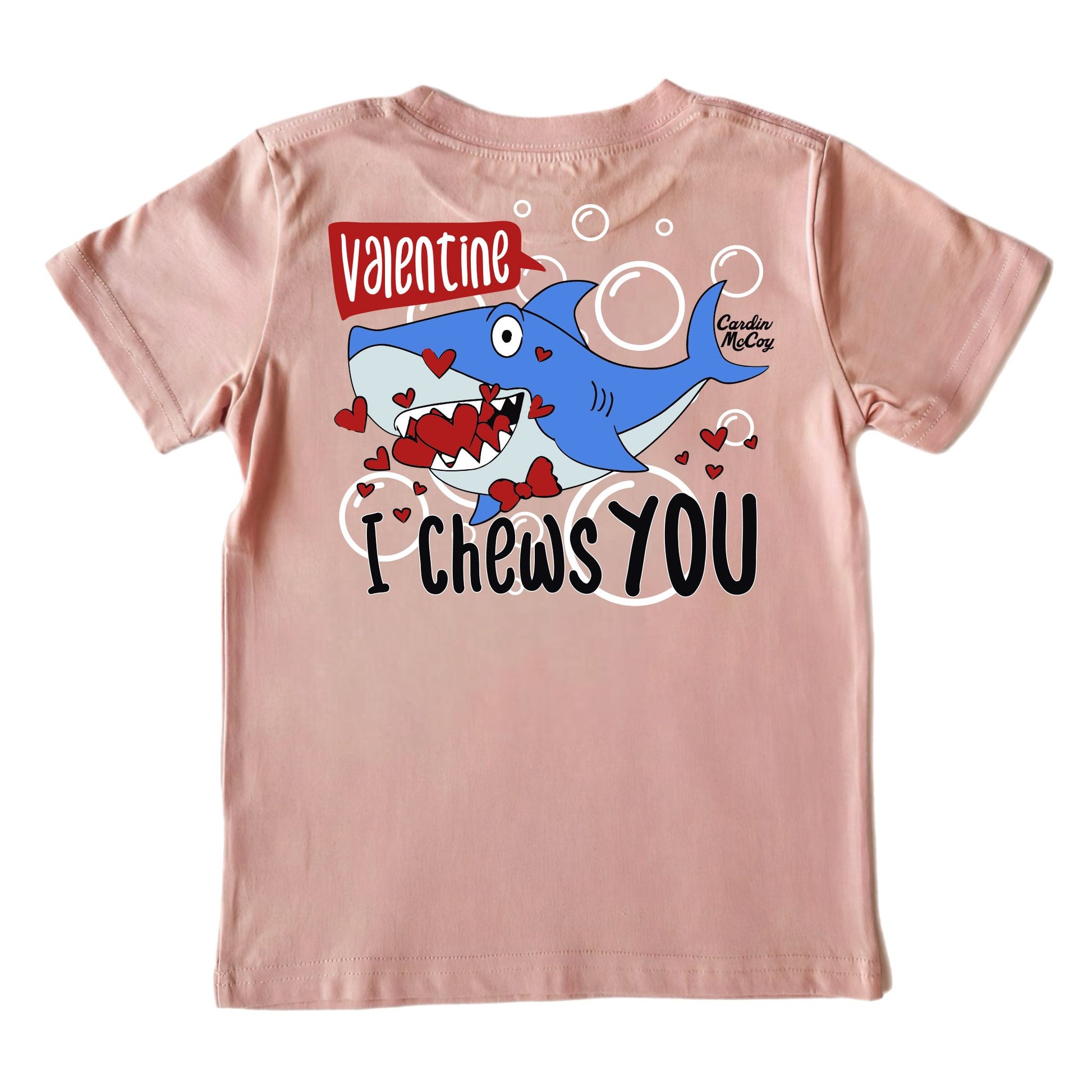 Kids' I Chews You Short-Sleeve Tee Short Sleeve T-Shirt Cardin McCoy Rose Tan XXS (2/3) Pocket