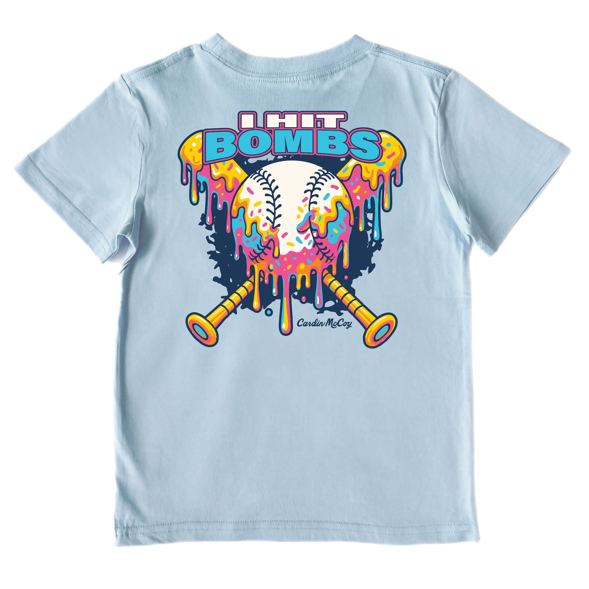 Kids' I Hit Bombs Performance Short-Sleeve Tee Short Sleeve T-Shirt Cardin McCoy Blue Sky XXS (2/3) 