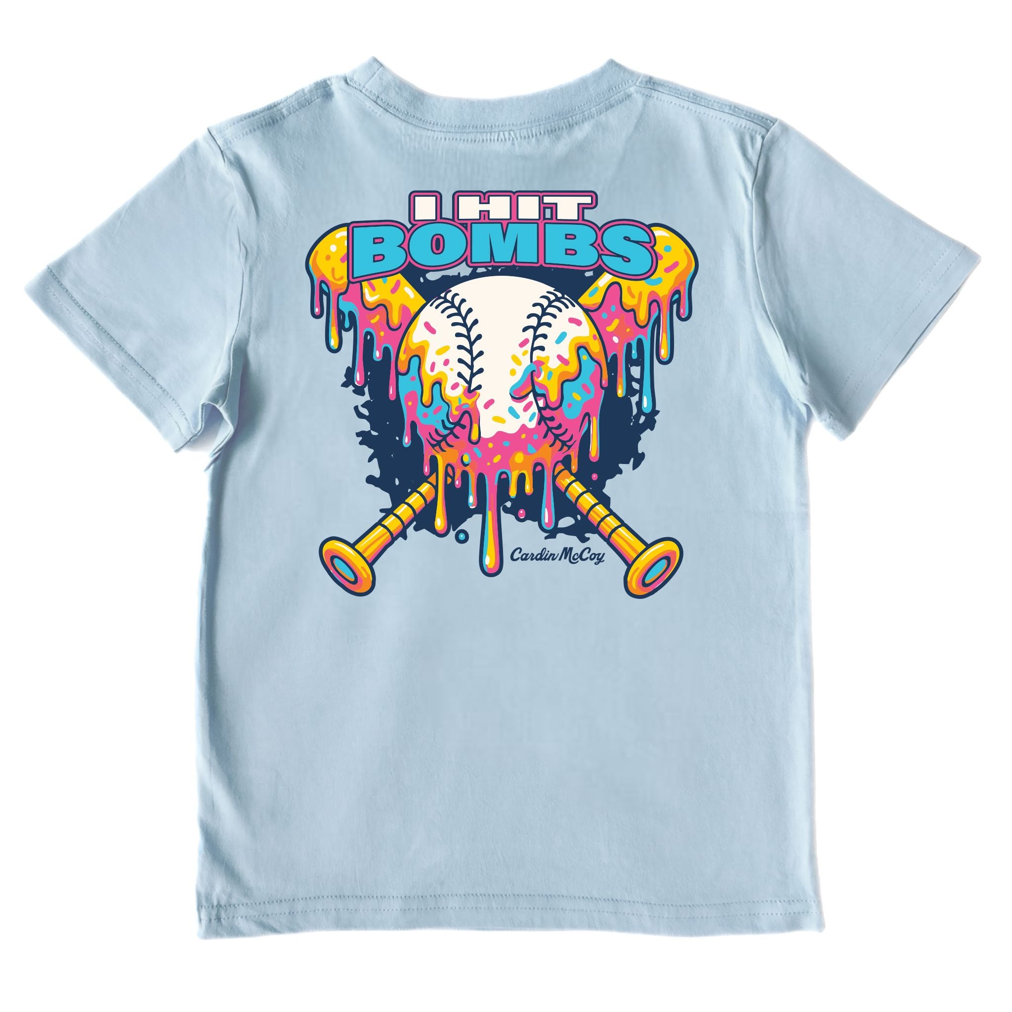 Kids' I Hit Bombs Performance Short-Sleeve Tee Short Sleeve T-Shirt Cardin McCoy Blue Sky XXS (2/3) 